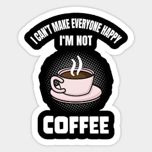 Funny Coffee Lover Caffeine Quote Humor Sticker